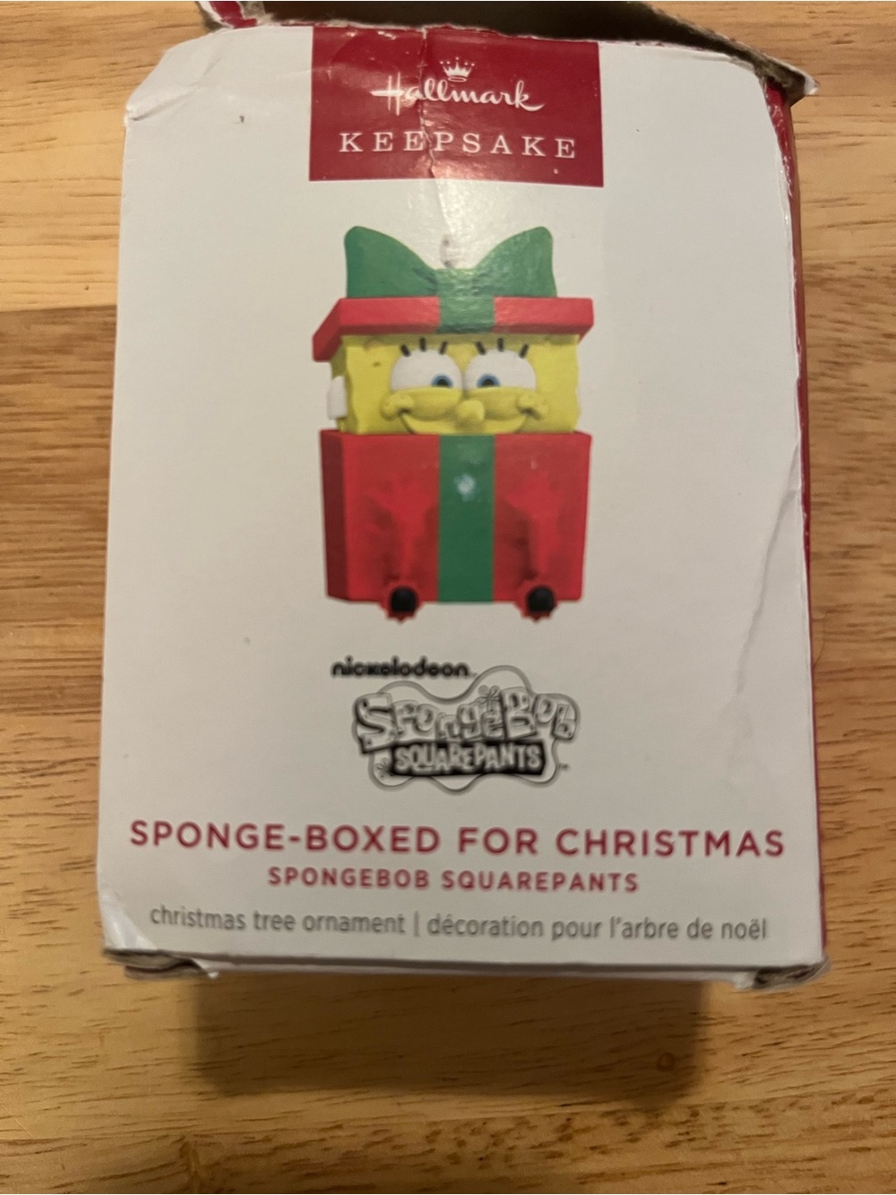 Hallmark SpongeBob Ornament in Yellow, Red, Green